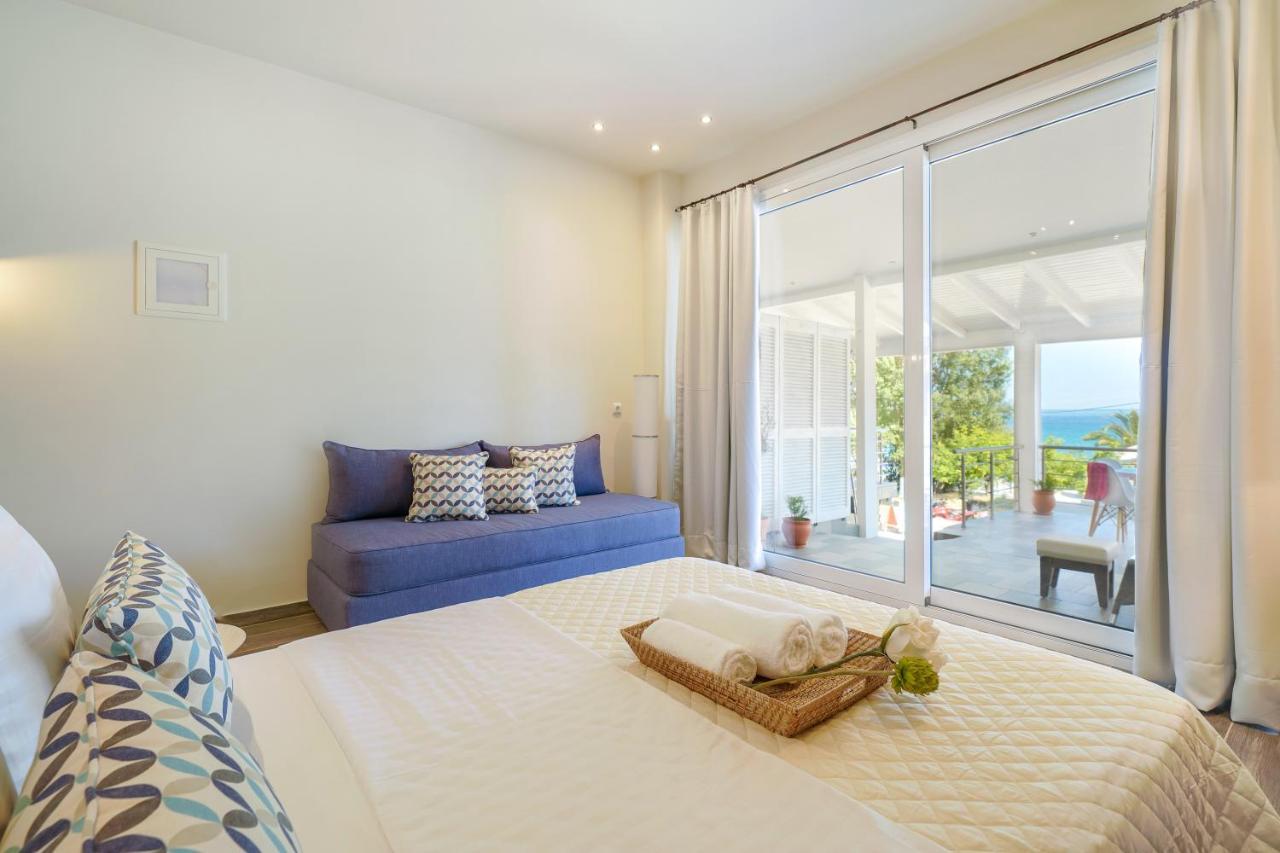 Golden Beachside Terrace Chrysi Ammoudia Exterior foto