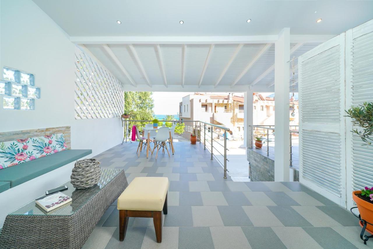 Golden Beachside Terrace Chrysi Ammoudia Exterior foto