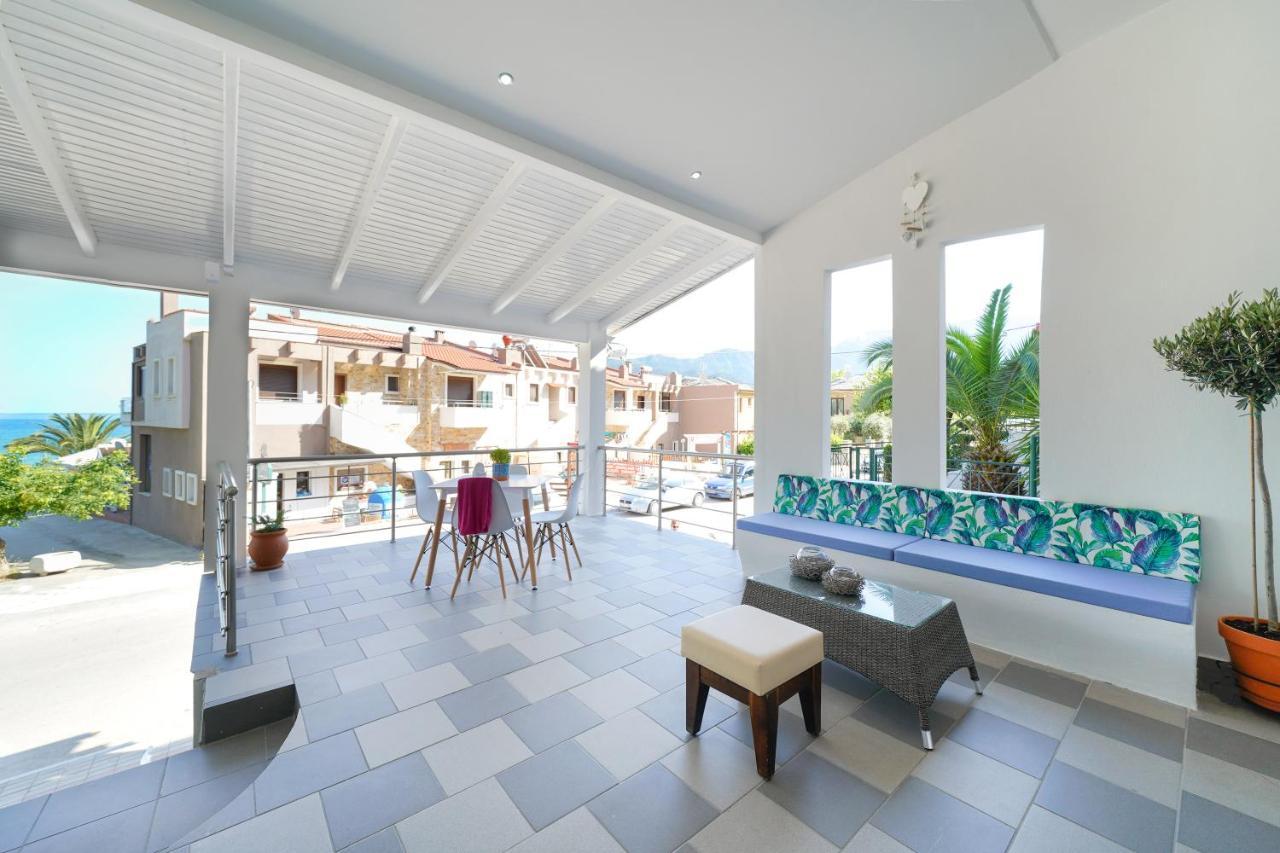Golden Beachside Terrace Chrysi Ammoudia Exterior foto